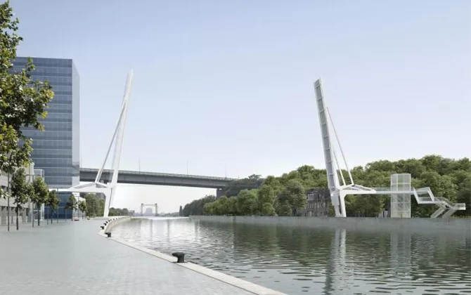 Voetgangersbrug vilvoorde